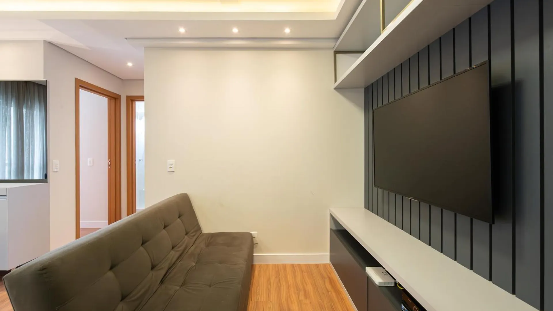 Apto Completo Com Vista Mar Pe Na Areia Em Barra Velha Em Condominio Resort Com Spa, Piscina, Quadra De Futebol, Sala De Jogos, Brinquedoteca, Complexo Com Diversos Comercios 公寓 巴拉韦利亚